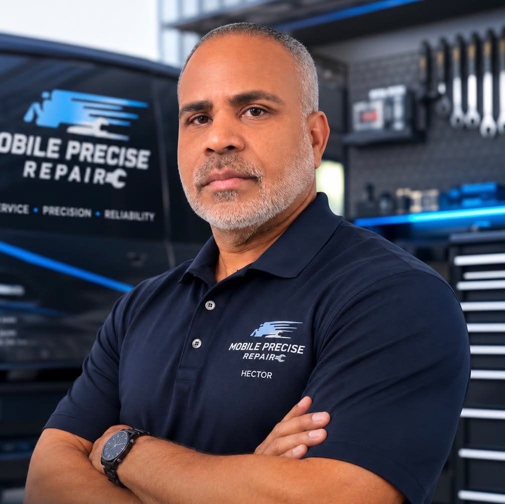 Portrait of Hector Mejia, Founder & Lead Diesel Technician